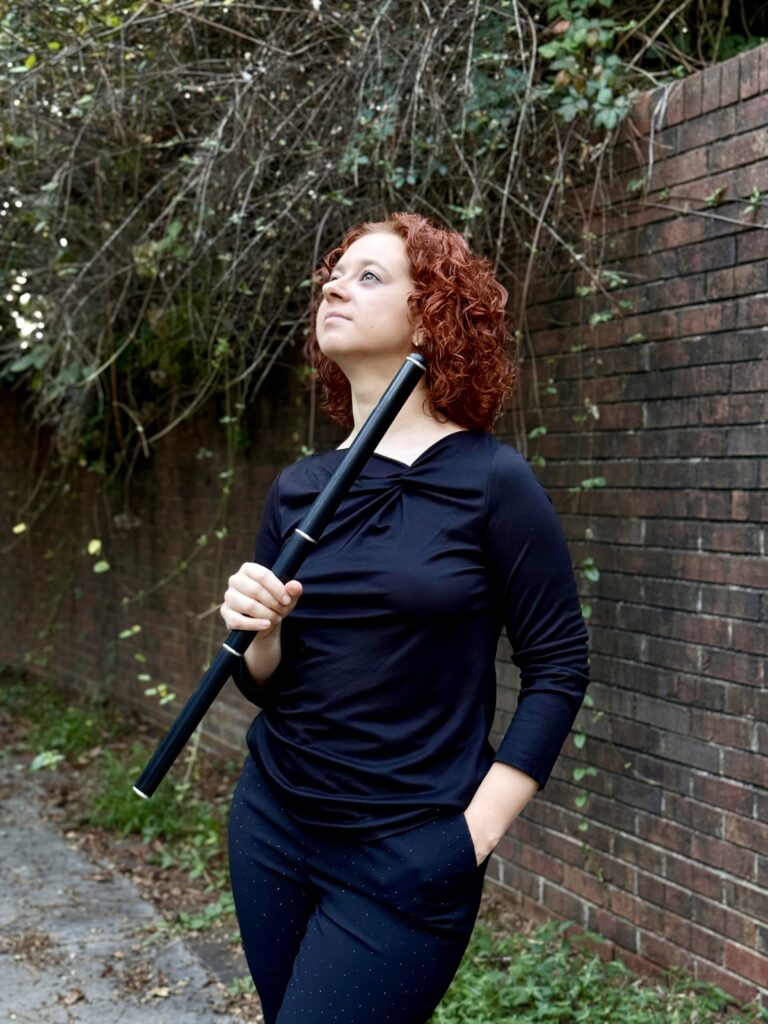 Celtic flutist Anna Darmanska performing Irish flute in Atlanta